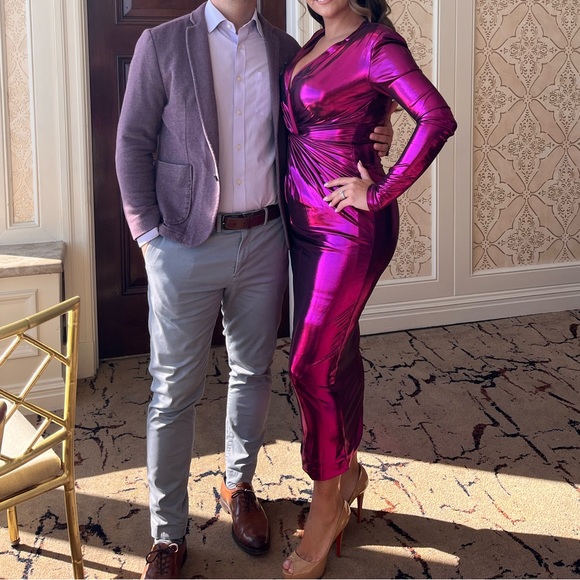 Label Nue dress metallic pink - Picture 2 of 2